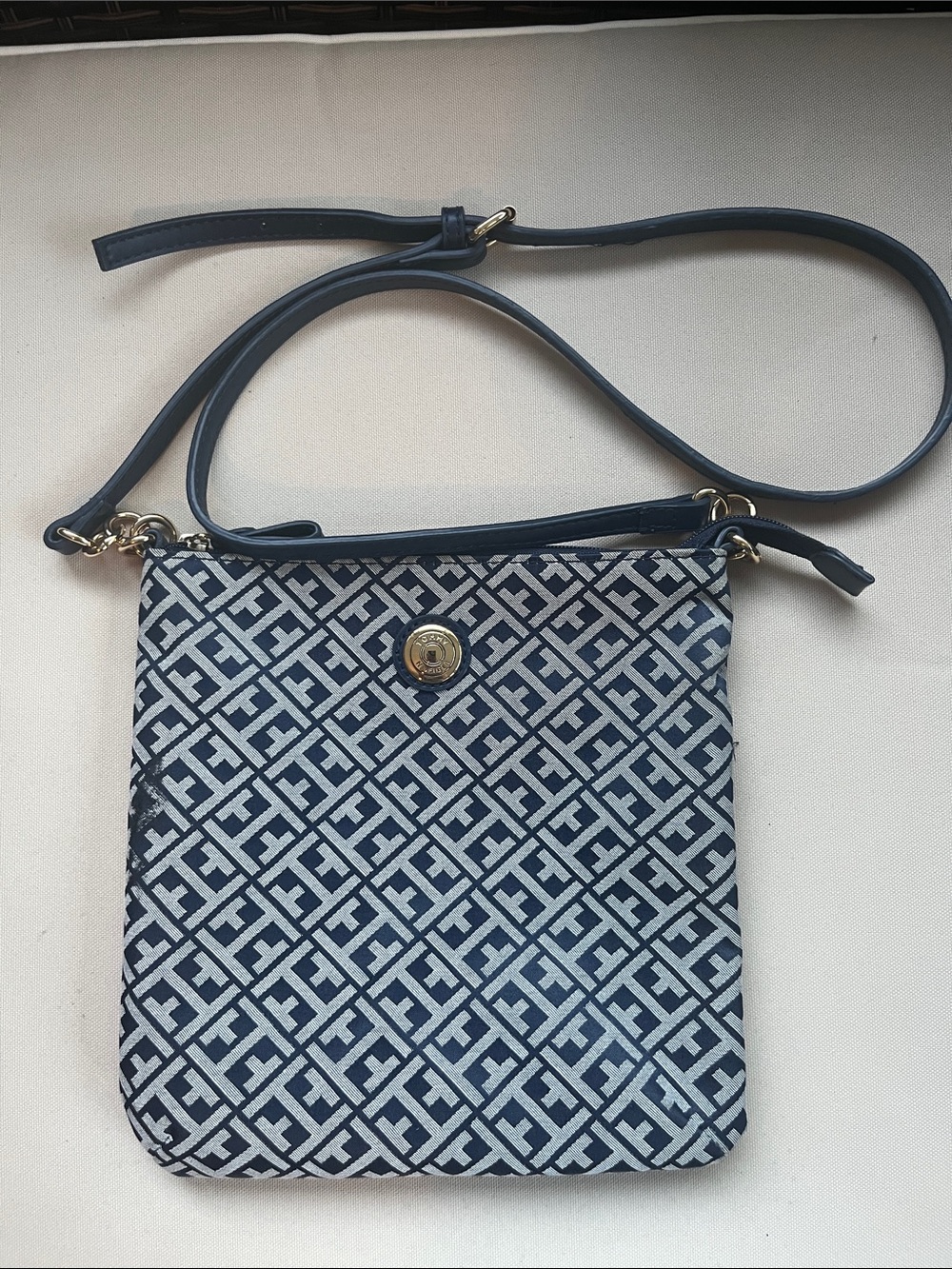 Tommy Hilfiger Monogramed Crossbody Bag